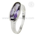 Grandiosity Artisan Silver Jewelry Purple Amethyst Ring 925 Silver Jewelry Offers Jaipur Silver Jewelry